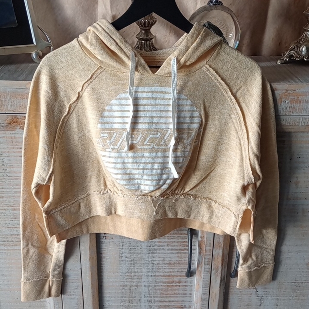 D) Rip Curl Women's Yellow Cropped Hoodie